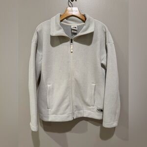 The North Face White Fleece Full Zip